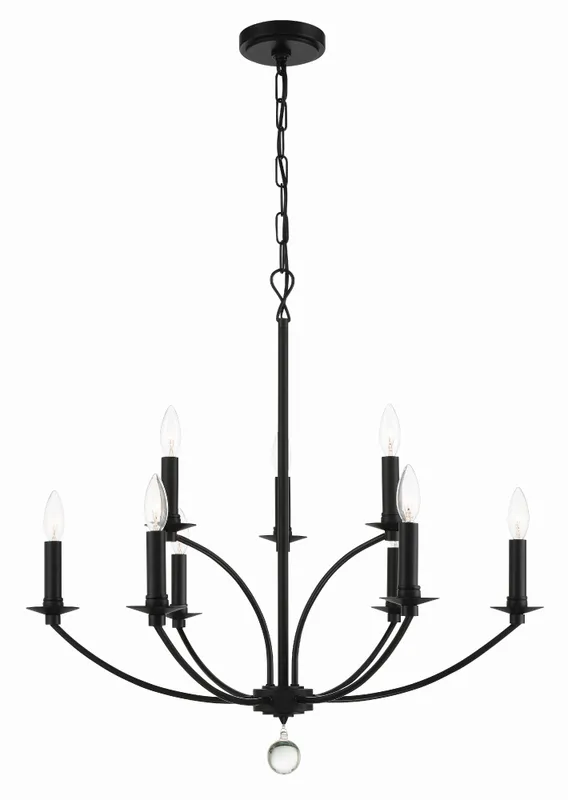 Mila 28'' Chandelier — Crystorama Lighting LED Pendant Lights  