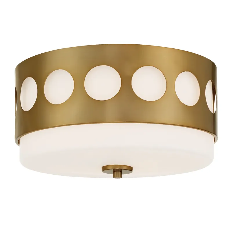 Kirby 13.25'' Flush Mount — Crystorama Lighting LED Ceiling Lights  