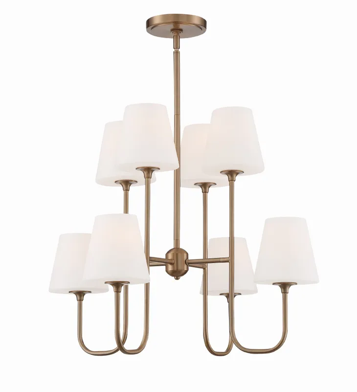 Keenan 28'' Chandelier — Crystorama Lighting LED Pendant Lights  