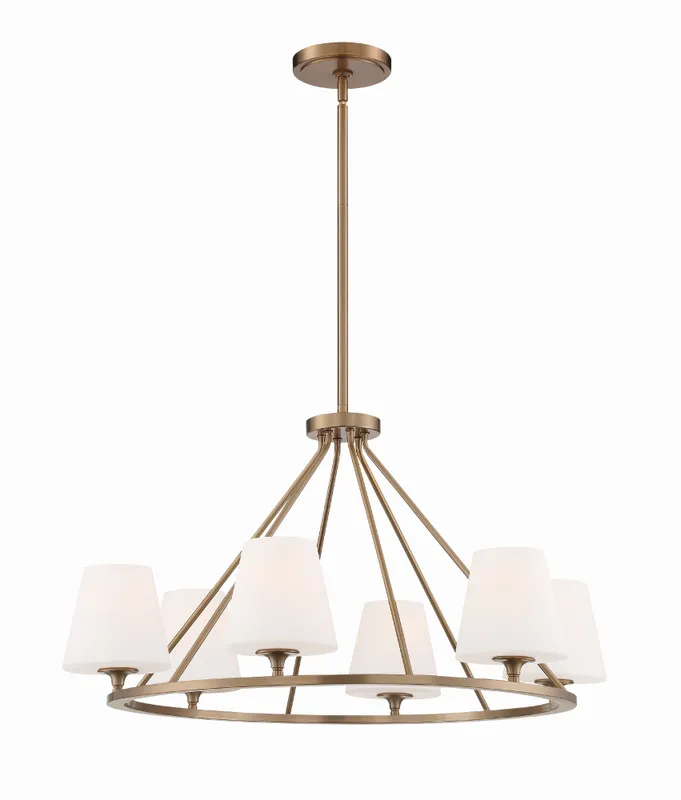 Keenan 31.25'' Chandelier — Crystorama Lighting LED Pendant Lights  