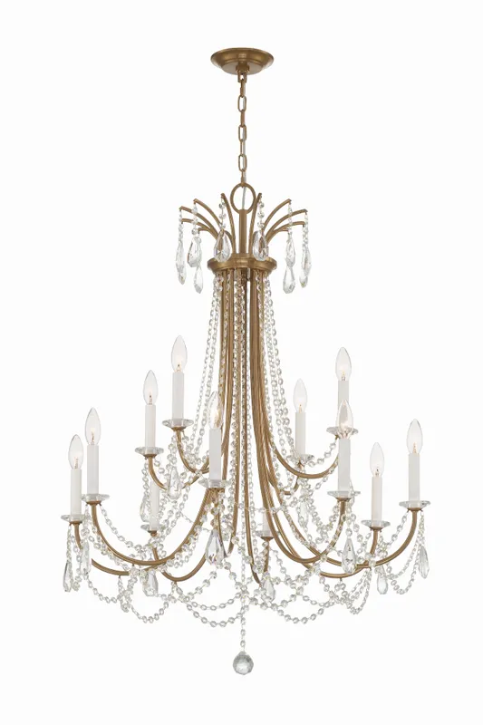 Karrington 30'' Chandelier — Crystorama Lighting LED Pendant Lights  