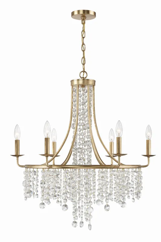 Gabrielle 28'' Chandelier — Crystorama Lighting LED Pendant Lights  