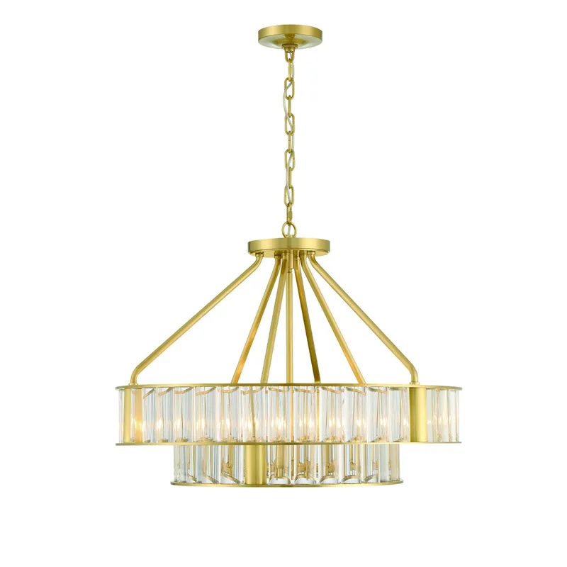 Farris 24.5'' Chandelier — Crystorama Lighting LED Pendant Lights  