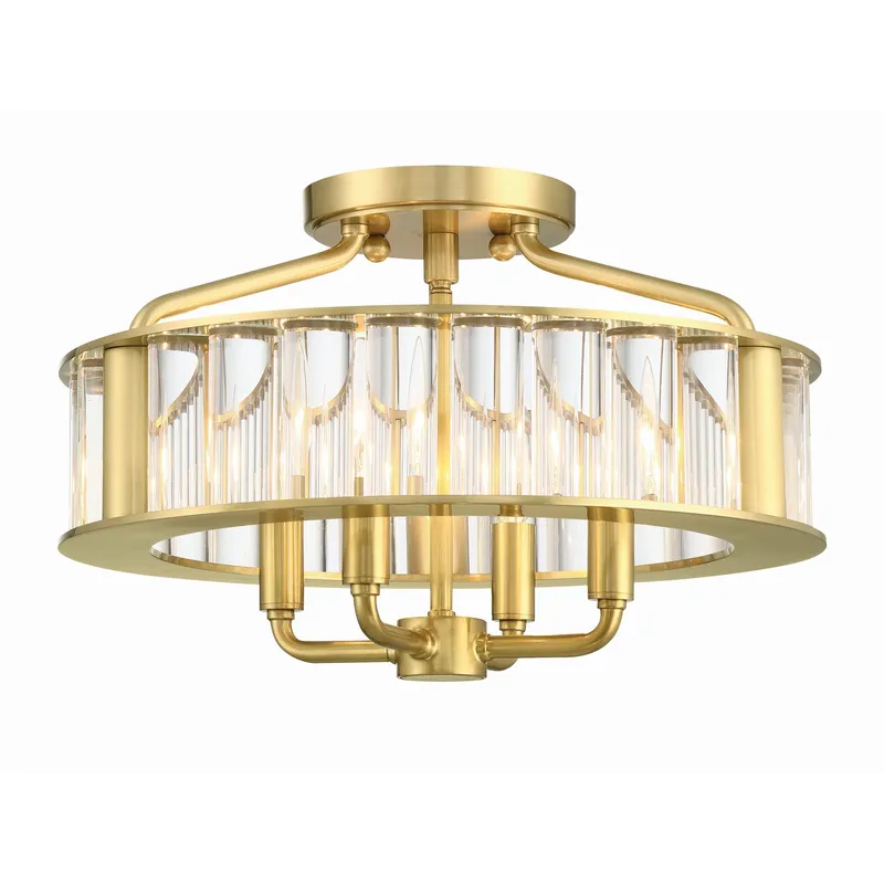 Farris 16.5'' Semi Flush Mount — Crystorama Lighting LED Ceiling Lights  