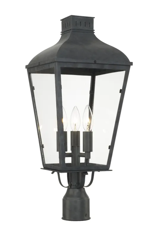 Dumont 9.25'' Outdoor Post — Crystorama Lighting LED Bollards & Pathway Lights  