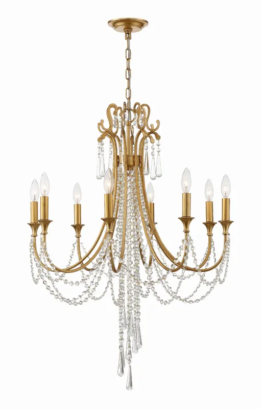 Arcadia 26.75'' Chandelier — Crystorama Lighting LED Pendant Lights  