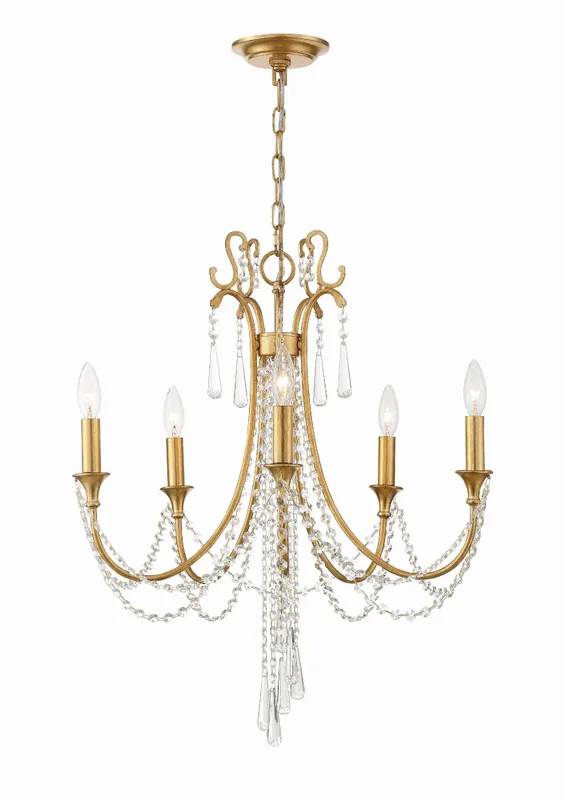 Arcadia 23.5'' Chandelier — Crystorama Lighting LED Pendant Lights  