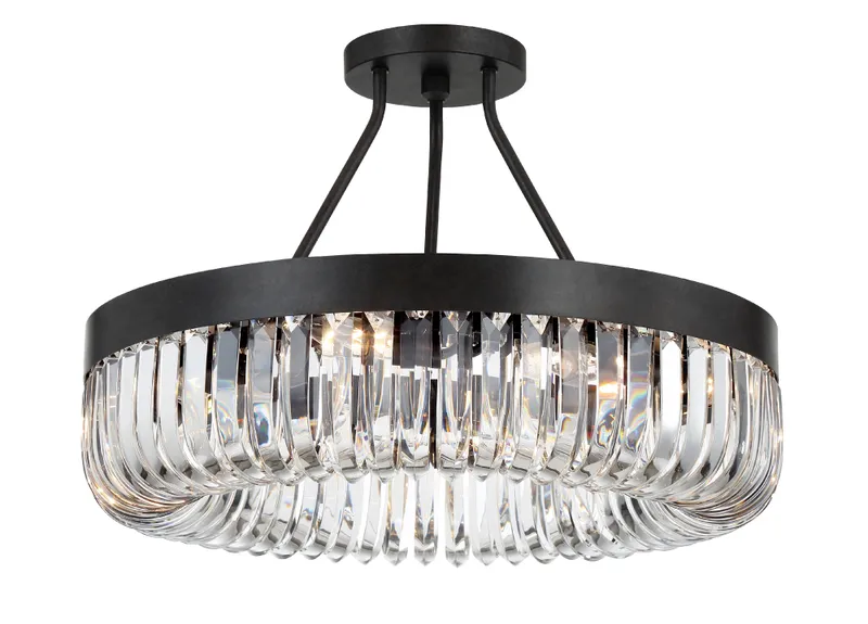 Alister 23.25'' Semi Flush Mount — Crystorama Lighting LED Ceiling Lights  