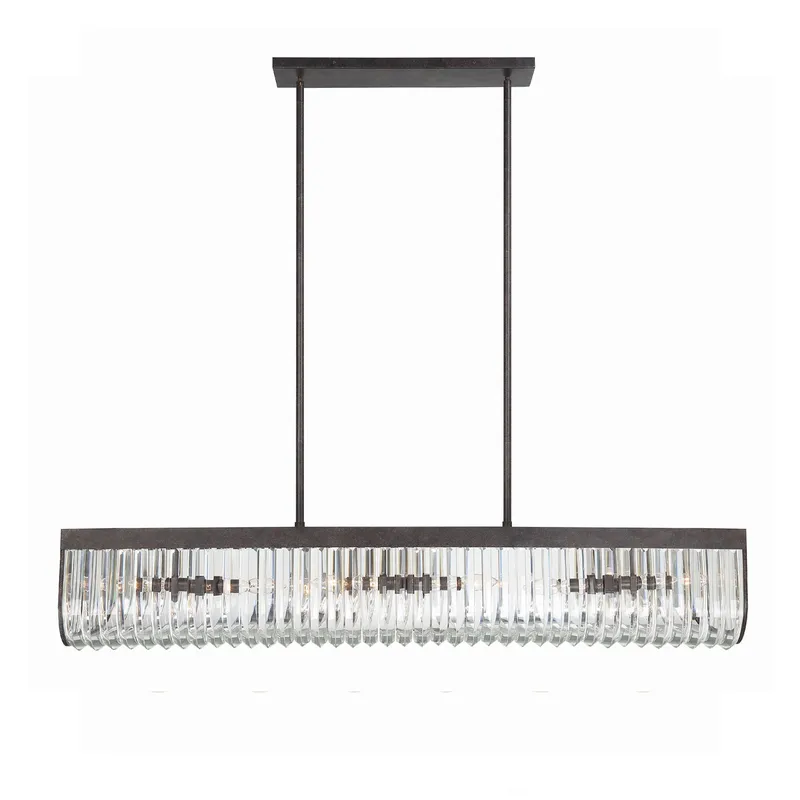 Alister 49.75'' Linear Chandelier — Crystorama Lighting LED Linear Lights  