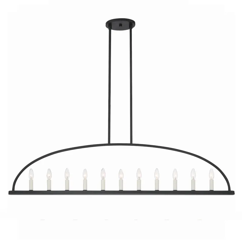 Abbott 54'' Linear Chandelier — Crystorama Lighting LED Linear Lights  