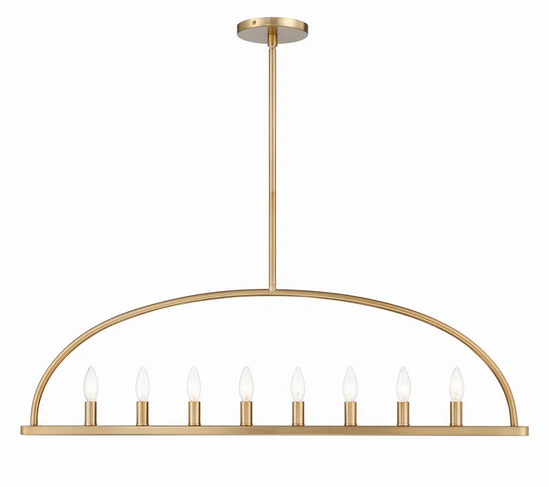 Abbott 42'' Linear Chandelier — Crystorama Lighting LED Linear Lights  
