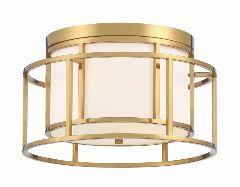 Hulton 15'' Flush Mount — Crystorama Lighting LED Ceiling Lights  