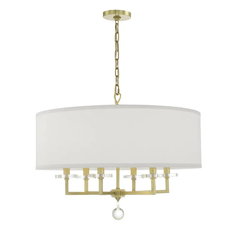 Paxton 25.5'' Chandelier — Crystorama Lighting LED Pendant Lights  