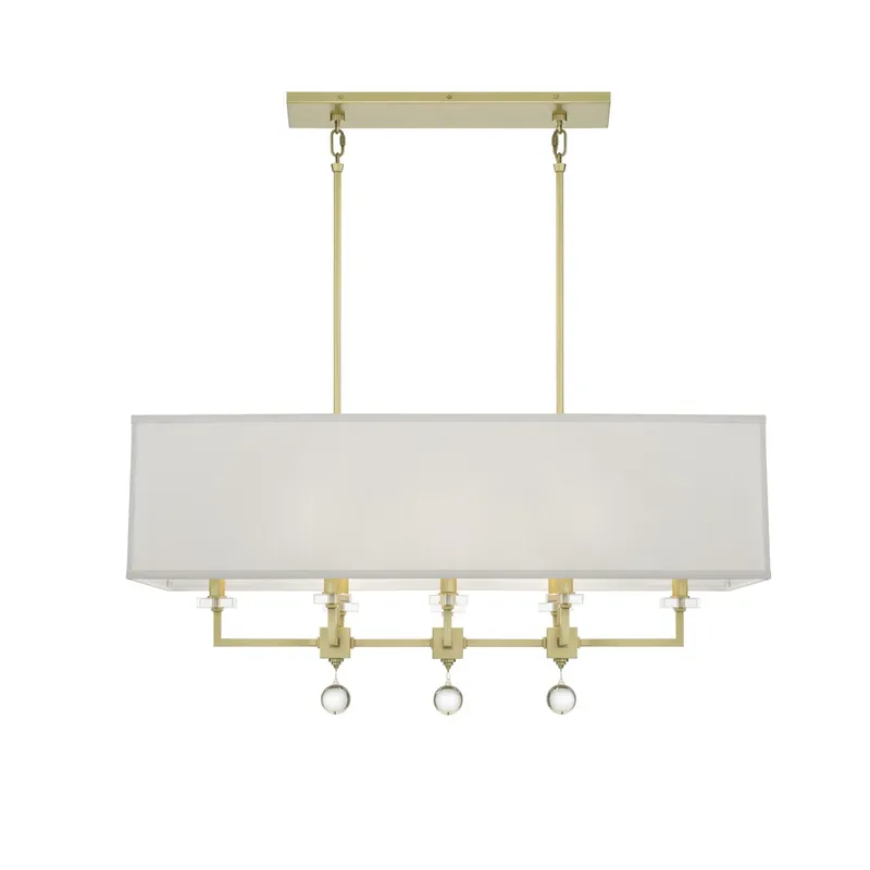 Paxton 38'' Linear Chandelier — Crystorama Lighting LED Linear Lights  