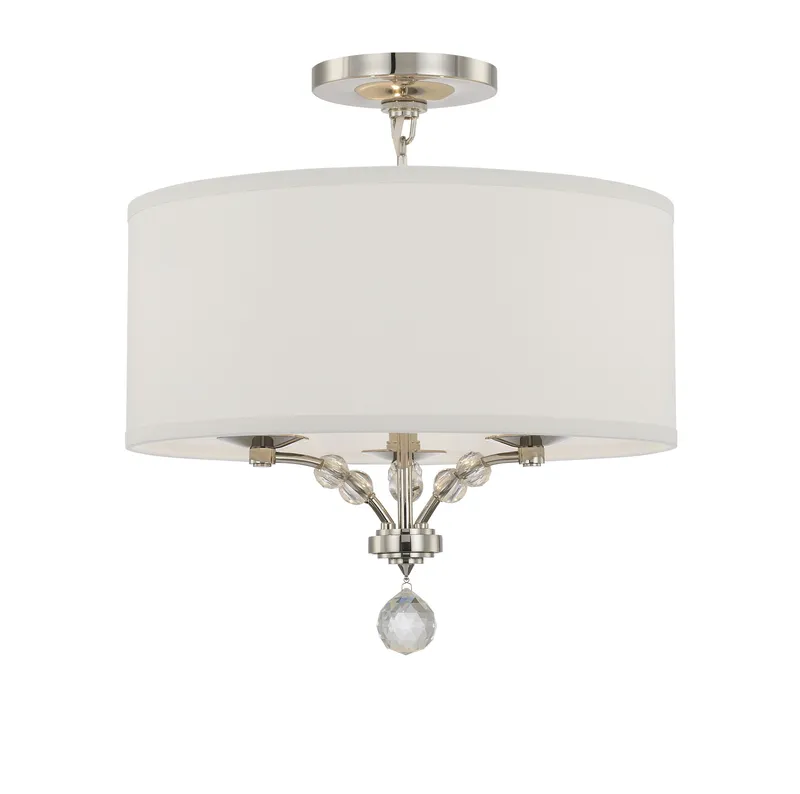 Mirage 18'' Semi Flush Mount — Crystorama Lighting LED Ceiling Lights  