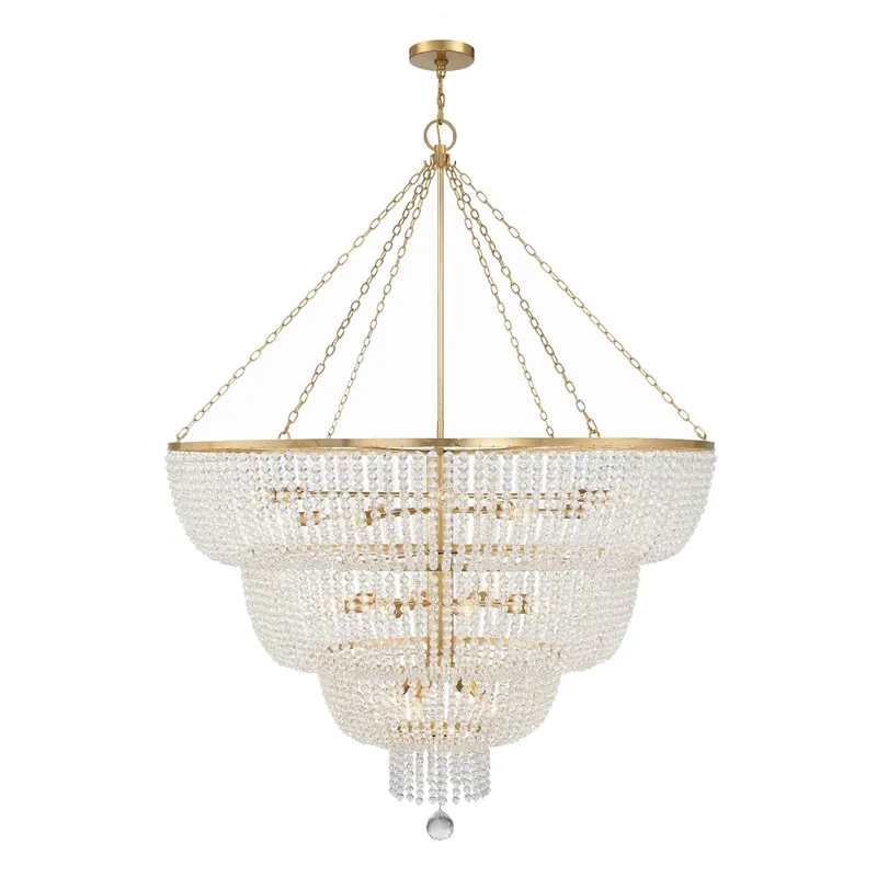 Rylee 60'' Chandelier — Crystorama Lighting LED Pendant Lights  