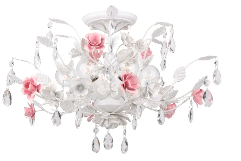 Lola 20'' Semi Flush Mount — Crystorama Lighting LED Ceiling Lights  