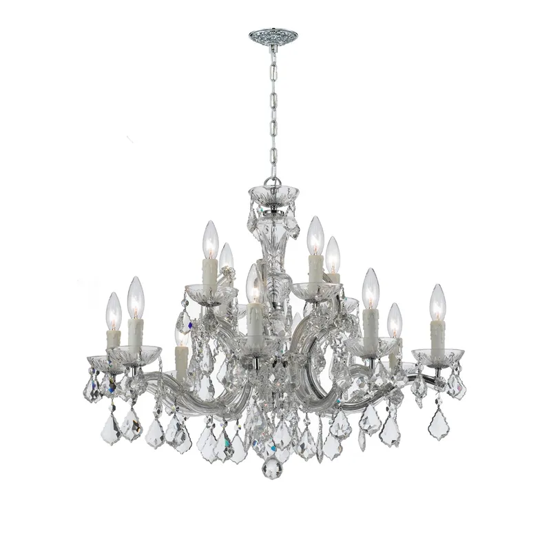 Maria Theresa 30'' Chandelier — Crystorama Lighting LED Pendant Lights  