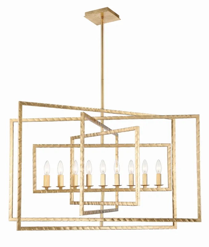 Capri 39'' Chandelier — Crystorama Lighting LED Pendant Lights  