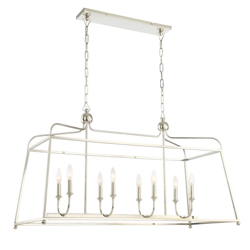 Sylvan 42'' Linear Chandelier — Crystorama Lighting LED Linear Lights  