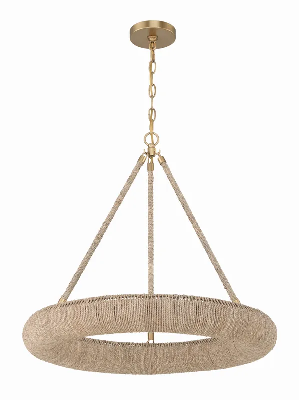 Oakley 24'' Integrated LED Chandelier — Crystorama Lighting LED Pendant Lights  