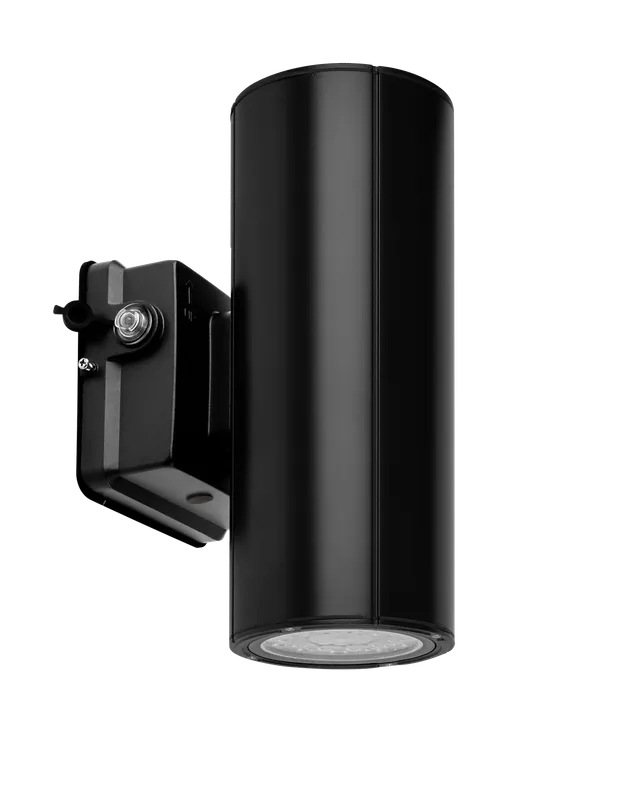 Wall Mounted Up/Down Cylinder 20W Black — American Lighting Systems LED Wall Lights 20.0W 3000K