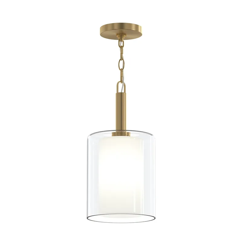 Mack One-Light Pendant with Layered Glass Shade — Progress Lighting LED Linear Lights  