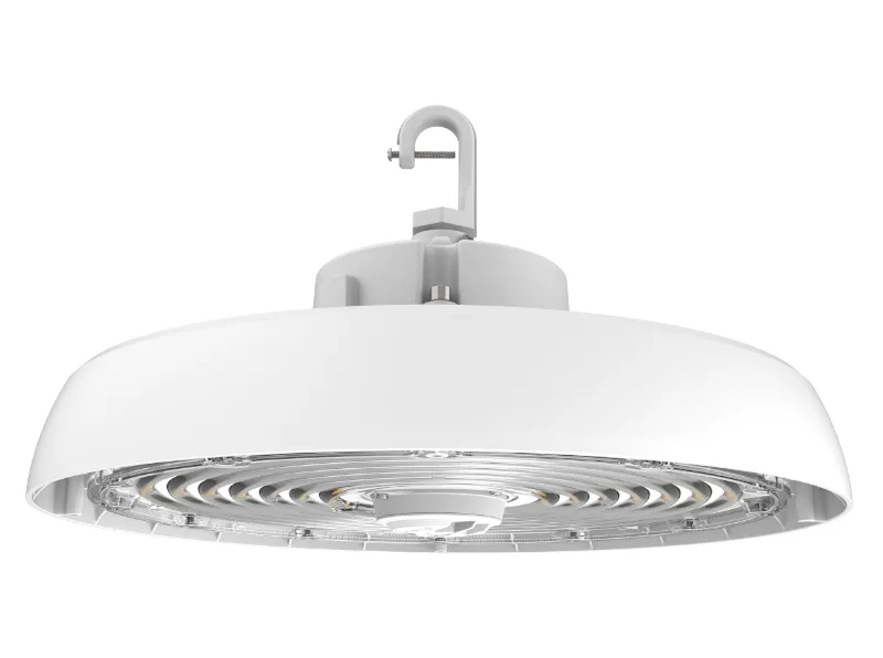 LED UFO High Bay 240W – Round White Fixture, 36,000 Lumens, 5000K Daylight — American Lighting Systems LED High Bay Lights 240.0W 5000K
