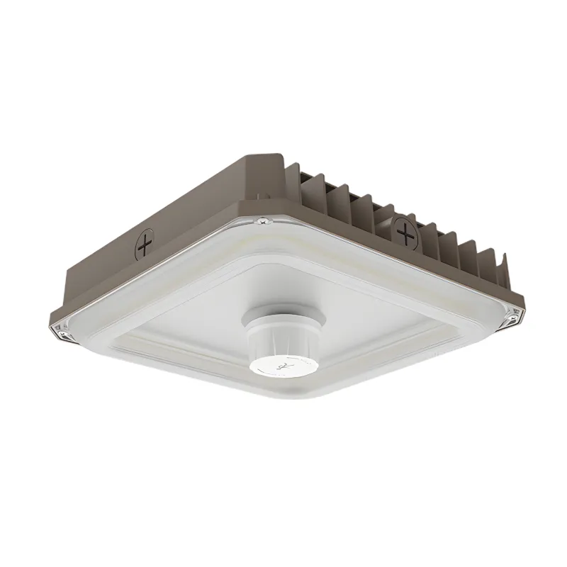 60/80/100W LED Square Canopy Light Bronze — American Lighting Systems LED Canopy Lights 100.0W 3500K
