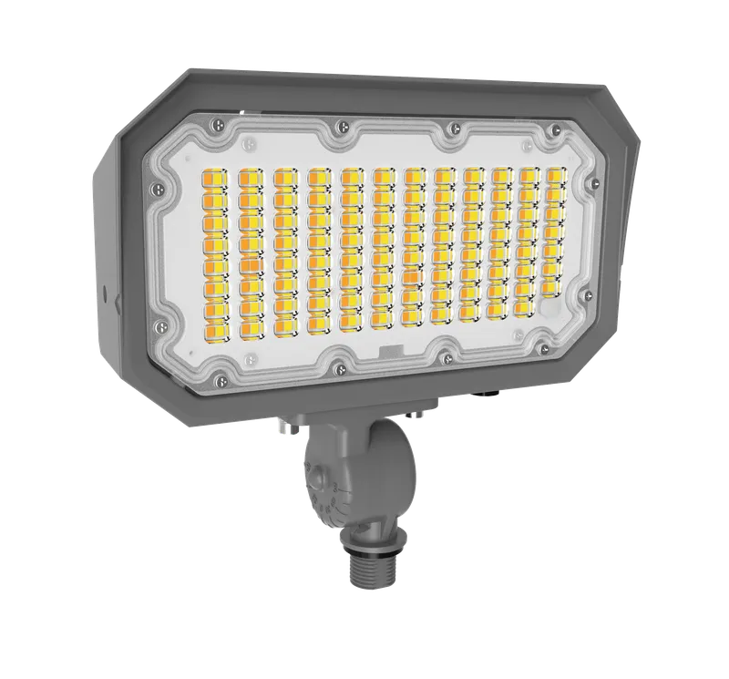 60/80/100W Power & Color Selectable Knuckle Mount Floodlight w/On-Off Photocell — American Lighting Systems LED Flood Lights 100.0W 3000K