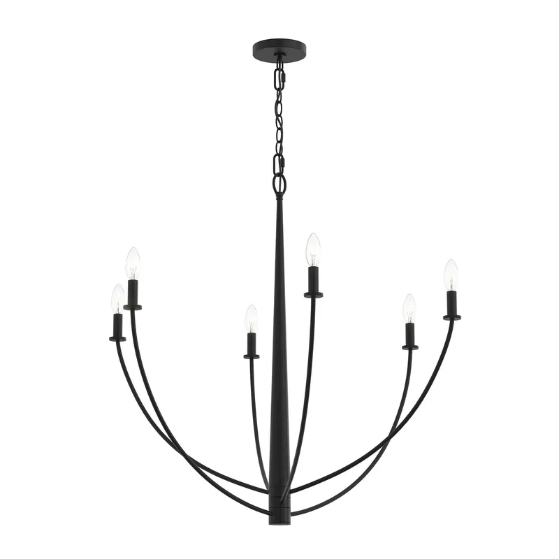 Jheni Six-Light  Large Chandelier — Progress Lighting LED Landscape Lights  