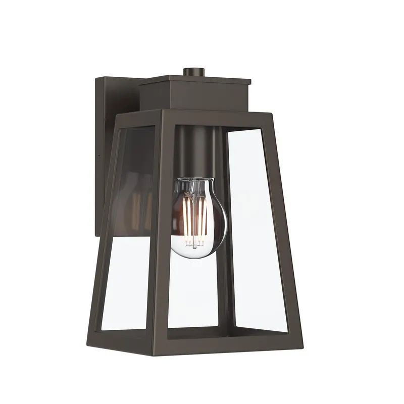 Hedry Small Outdoor Wall Lantern with Clear Glass Panels — Progress Lighting LED Troffers & Panels  