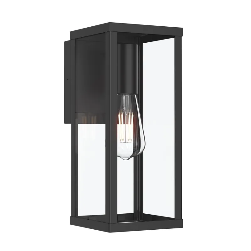 Ryle One-Light  Medium Wall Lantern with Clear Glass Panels — Progress Lighting LED Troffers & Panels  