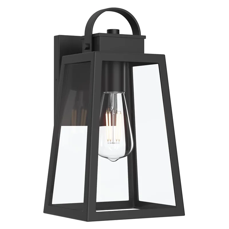 Hedry Medium Outdoor Wall Lantern with Clear Glass Panels — Progress Lighting LED Troffers & Panels  