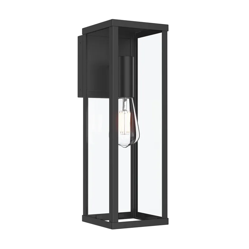 Ryle One-Light Large Wall Lantern with Clear Glass Panels — Progress Lighting LED Troffers & Panels  