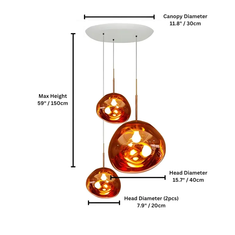 LAVA DROPS (Open Box) — Zenduce Lighting LED Pendant Lights  