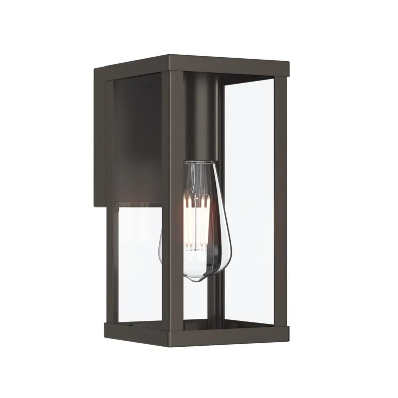 Ryle One-Light Small Wall Lantern with Clear Glass Panels — Progress Lighting LED Troffers & Panels  