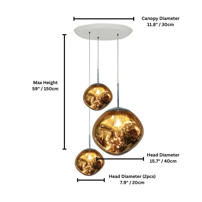 LAVA DROPS (OPEN BOX) MIXED — Zenduce Lighting LED Pendant Lights  