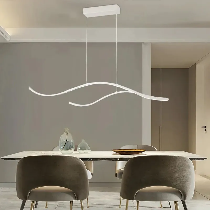 MODERN WAVES (OPEN BOX) — Zenduce Lighting LED Pendant Lights 60.0W 