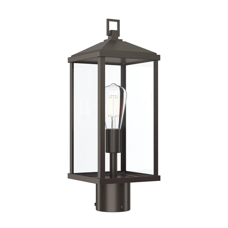 Cantley Outdoor Post Mount Lantern Light with Clear Glass Panels — Progress Lighting LED Troffers & Panels  