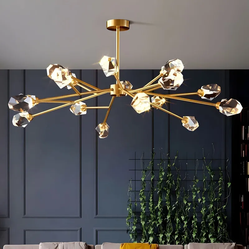 CRYSTAL ROCK (SEMI-FLUSH) — Zenduce Lighting LED Pendant Lights 130.0W 3000K