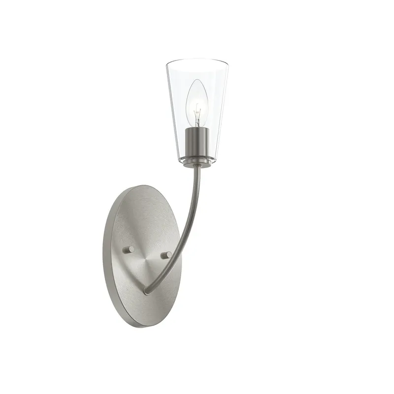 Jheni One-Light Wall Sconce with Clear Glass Shades — Progress Lighting LED Wall Lights  