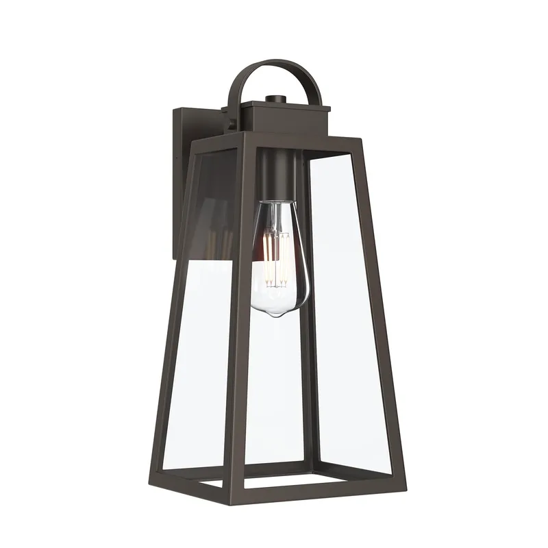 Hedry Large Outdoor Wall Lantern with Clear Glass Panels — Progress Lighting LED Troffers & Panels  