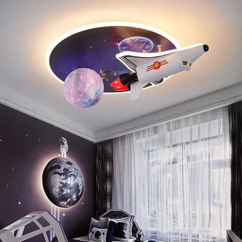 Space Rocket LED Ceiling Light for Kids Room — Zenduce Lighting LED Ceiling Lights  