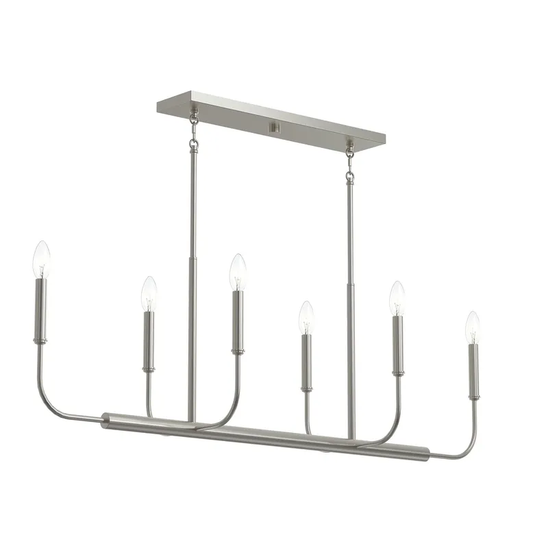 Reines Six-Light Linear Chandelier — Progress Lighting LED Linear Lights  