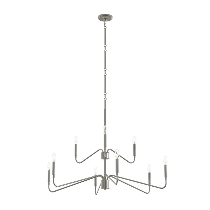 Pilar Two-Tier Nine-Light  Chandelier — Progress Lighting LED Landscape Lights  
