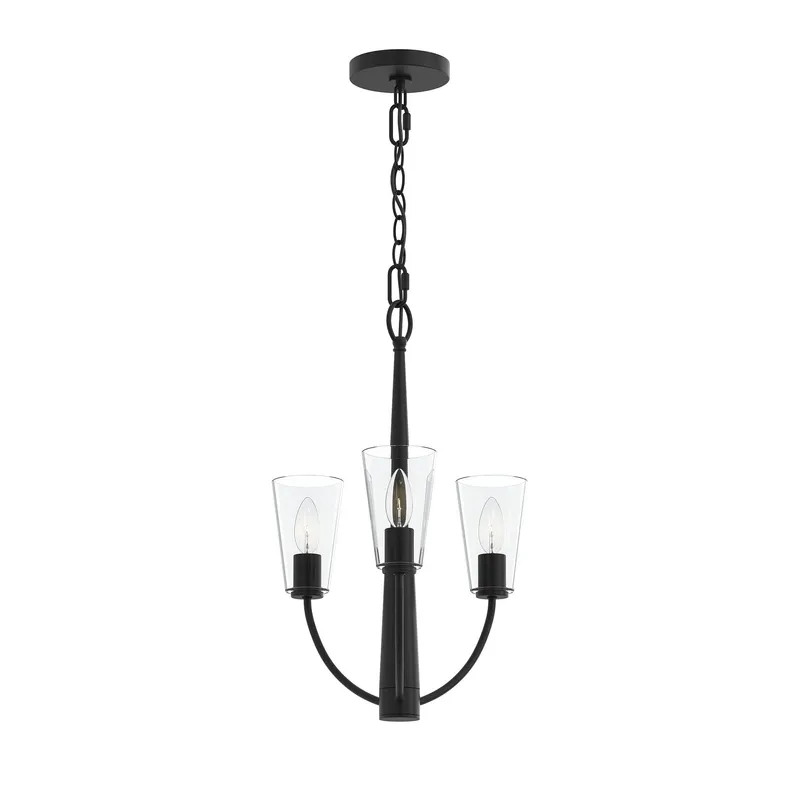Jheni Three-Light  Chandelier with Clear Glass Shades — Progress Lighting LED Landscape Lights  