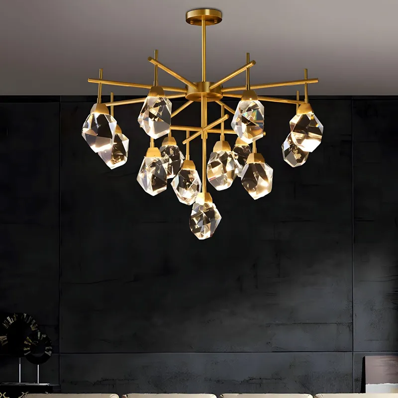 CRYSTAL ROCK (LIVING ROOM) — Zenduce Lighting LED Pendant Lights 65.0W 