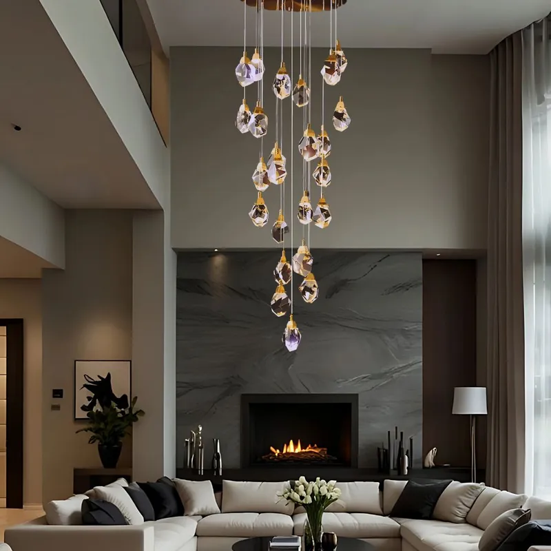 CRYSTAL ROCK (GRAND) — Zenduce Lighting LED Pendant Lights 5.0W 3000K