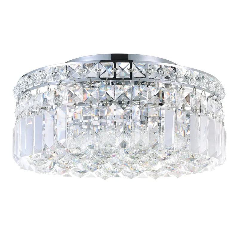 Colosseum Flush Mounts 4 Light Chrome — Modern Lights LED Ceiling Lights 60.0W 